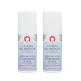 First Aid Beauty Ultra Repair Face Moisturizer pump bottle delivers quick hydration for daily use.