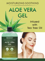 First Botany Aloe Vera Gel applied to hand showing quick absorption.