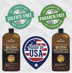 First Botany Biotin Hair Growth Conditioner enhancing shine and hydration.