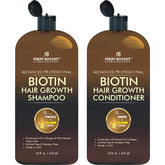 First Botany Biotin Hair Growth Shampoo nourishing fine hair with biotin.