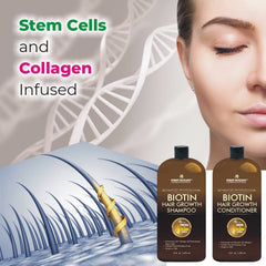 First Botany Biotin shampoo creating a luxurious lather for clean hair.