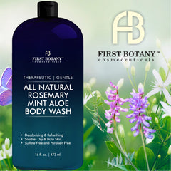 Rosemary Mint foam highlights luxurious lather for a thorough, invigorating cleanse.