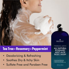 Close-up label emphasizes cruelty-free, USA-made rosemary mint formulation.