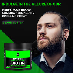 First Melody Beard Butter with jojoba oil and vitamin E nourishes skin and follicles