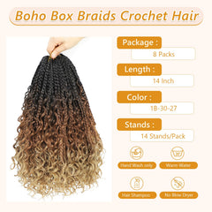 Firstcyh Goddess braids with curly ends create natural, soft texture