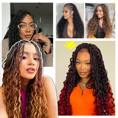 Firstcyh Hair pre-looped crochet braids 14-inch for fast, easy installation