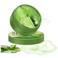Firstfly under-eye patches Aloe Vera closeup showing hydrating under-eye care.
