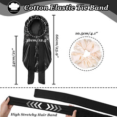 FIRSTPELLA silk satin hair-braids-cap designed for long hair prevents tangling