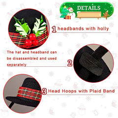 Firuilo lightweight Christmas headband with soft fabric for long-wear comfort.