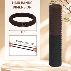 Fishinsea hair ties closeup showing seamless design for snag-free hair care.