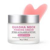 Fiumot neck firming cream bottle highlights smoothing, hydration for neckline