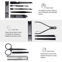 FIXBODY estuche de cuero portátil para manicura en viaje, comodidad en cualquier lugar