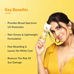 Fixderma Shadow SPF50 applied on neck and chest for extended outdoor coverage.