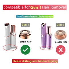 Fjwedve 18K gold-plated replacement head for smooth glide and skin-friendly use