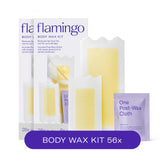 Flamingo Wax Strips Pack 2 collection showing at-home waxing convenience.