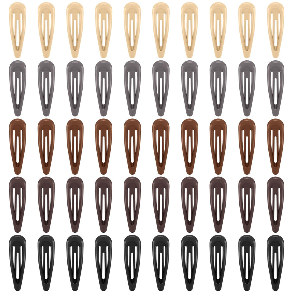 FLAREANN neutral shades beige clip for secure half-up styles with non-slip wear