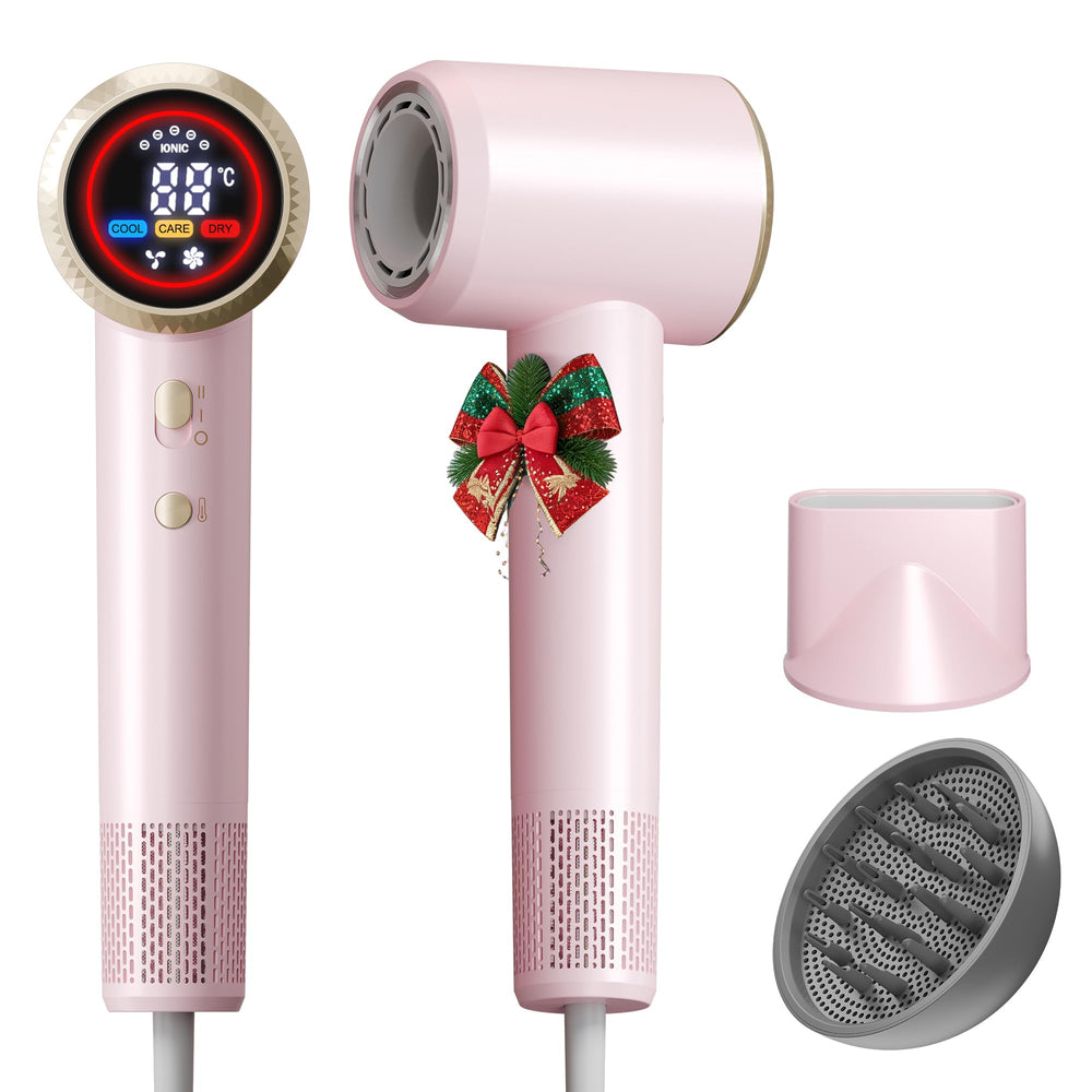 Flashbase hair dryer turbo-airflow close-up demonstrates fast drying for short hair