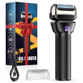 Fleaks Funly electric foil shaver with 4D heads for close, contour-following shaving.