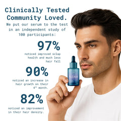 Fleava Serum ingredients highlight—biotin and ginseng boost vitality.