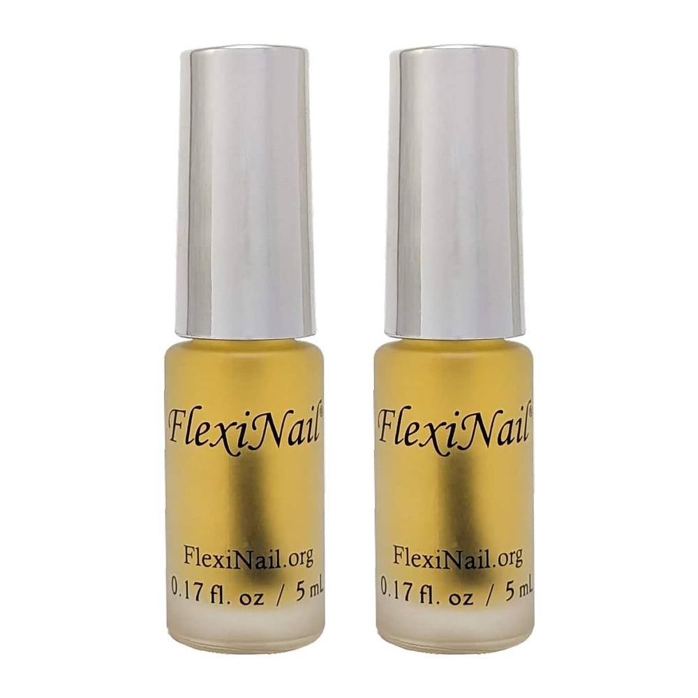 FlexiNail penetrating nail conditioner bottle closeup for deep conditioning nails.