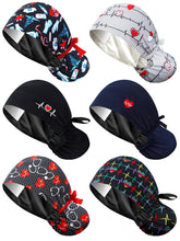 Floraltop satin lined scrub cap front view for all-day breathable comfort