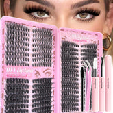 Floranest Lash Clusters Kit packaging shows 560 pieces for convenient at-home application.