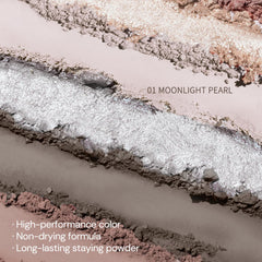 Flower Knows Shell's Jewel iridescent pearl catches light for luxe shimmer.