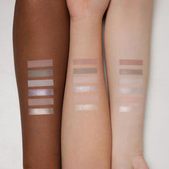 Flower Knows Shell's Jewel swatches show nude pink tones for everyday glam.