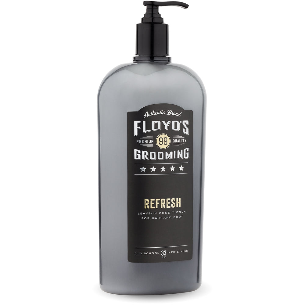 Floyd's 99 Refresh 33oz bottle; color protection and detangling.