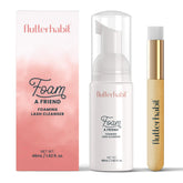FlutterHabit Lash Shampoo pump dispenser enables effortless daily cleansing for extensions.