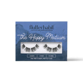 FlutterHabit The Happy Medium Lashes packaging close-up for an easy DIY lash experience