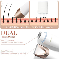 Flyant Bikini Trimmer with LED light close-up enables precise trimming in low light.