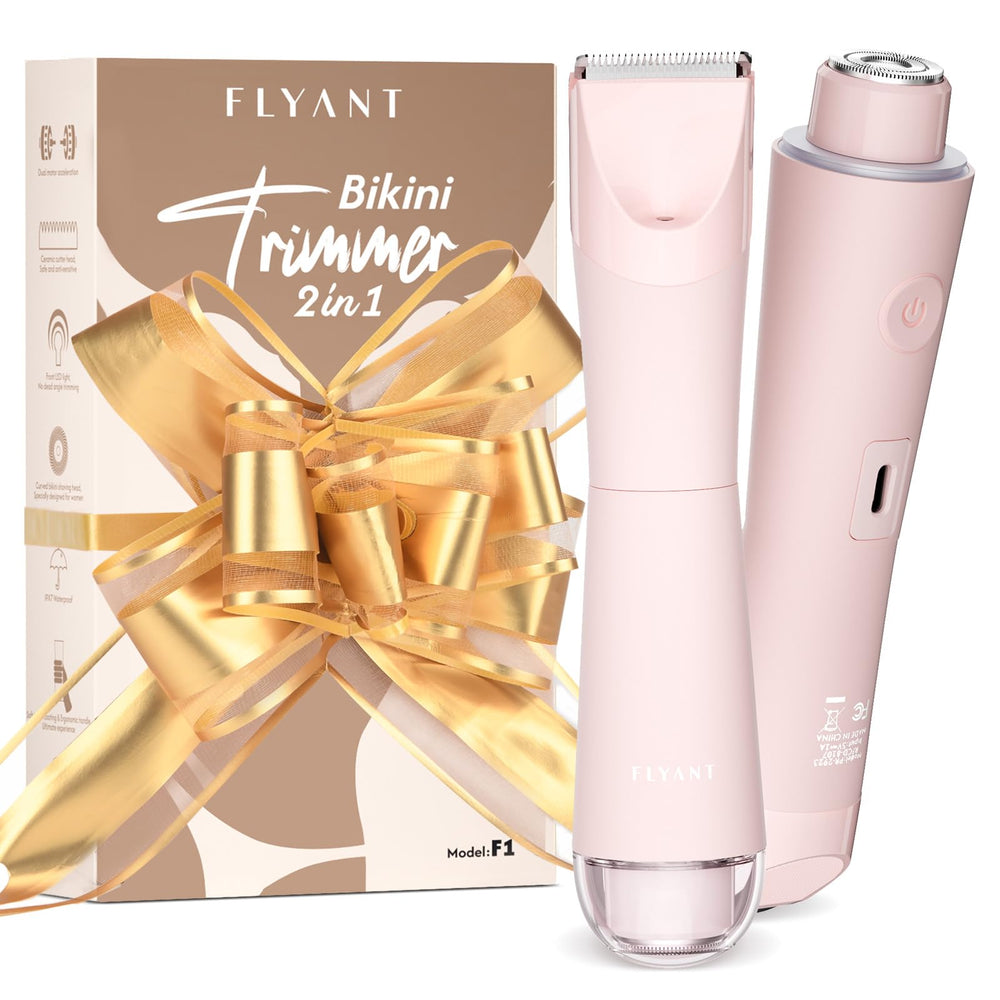Flyant Bikini Trimmer Rose Pink Packaging highlights gift-ready presentation for friends.