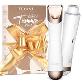 Flyant Bikini Trimmer shell-white case highlights portable design for on-the-go grooming.
