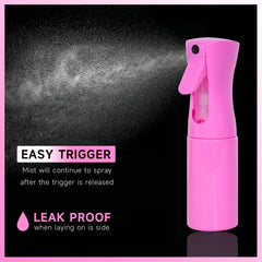 FlyLanyards 200ml spray bottle image suggests even mist for faster conditioning during blow-drying.