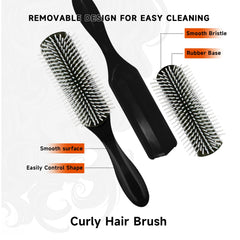 FlyLanyards bristle brush with ergonomic grip for smooth drying.