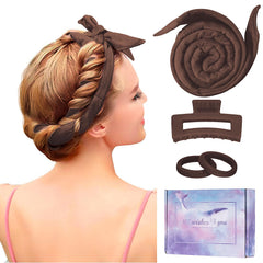 Flylipu heatless curling headband 60inch velvet for overnight gentle curls