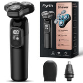 Flynth electric razor full pack with travel case for on-the-go grooming.