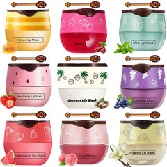 FNOLECY Bee Lip Balm honey-pot jar closeup showing glossy hydration.