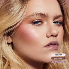 FOCALLURE contour kit application angles demonstrate easy-to-blend cream sticks.