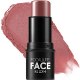 FOCALLURE Cream Blush Dark Rose swirled texture for smooth color payoff.