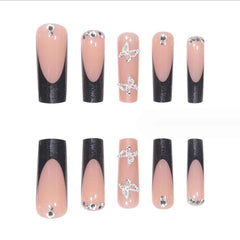 Foccna press-on nails kit with nail file and glue for a quick DIY manicure.