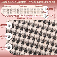 Focipeysa DIY Beginners approach supports a quick 1-minute lash application at home.