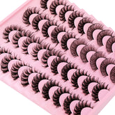 Focipeysa false lashes natural look 14-17mm D curl for everyday definition
