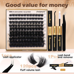 Focipeysa lash applicator tweezers designed for precise cluster placement