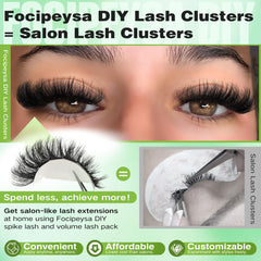 Focipeysa lash clusters soft lightweight lashes for comfortable, natural volume
