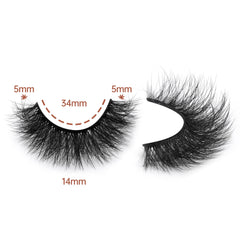 Focipeysa natural wispy 14mm lashes blend for natural look