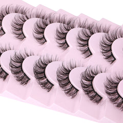Focipeysa premium matte black lash blends with natural eye color.