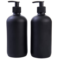 Focus Nutrition Boston round bottles soap pump installed for easy hand care on the go