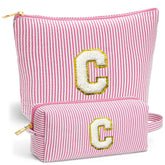 Fohufo makeup bag set shown together for travel organization and easy packing.